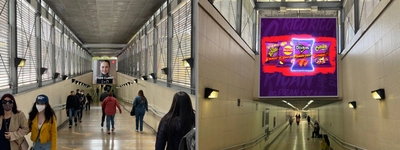 Nueva pantalla digital de gran formato en la Estación Universidades