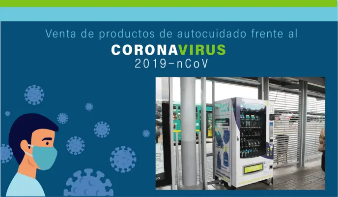 Máquinas expendedoras de productos asociados a la prevención y mitigación de Covid-19